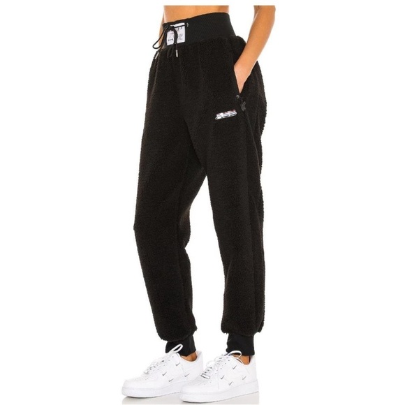 Adam Selman Sport High Waisted Black Joggers Size Large EUC - Picture 3 of 12